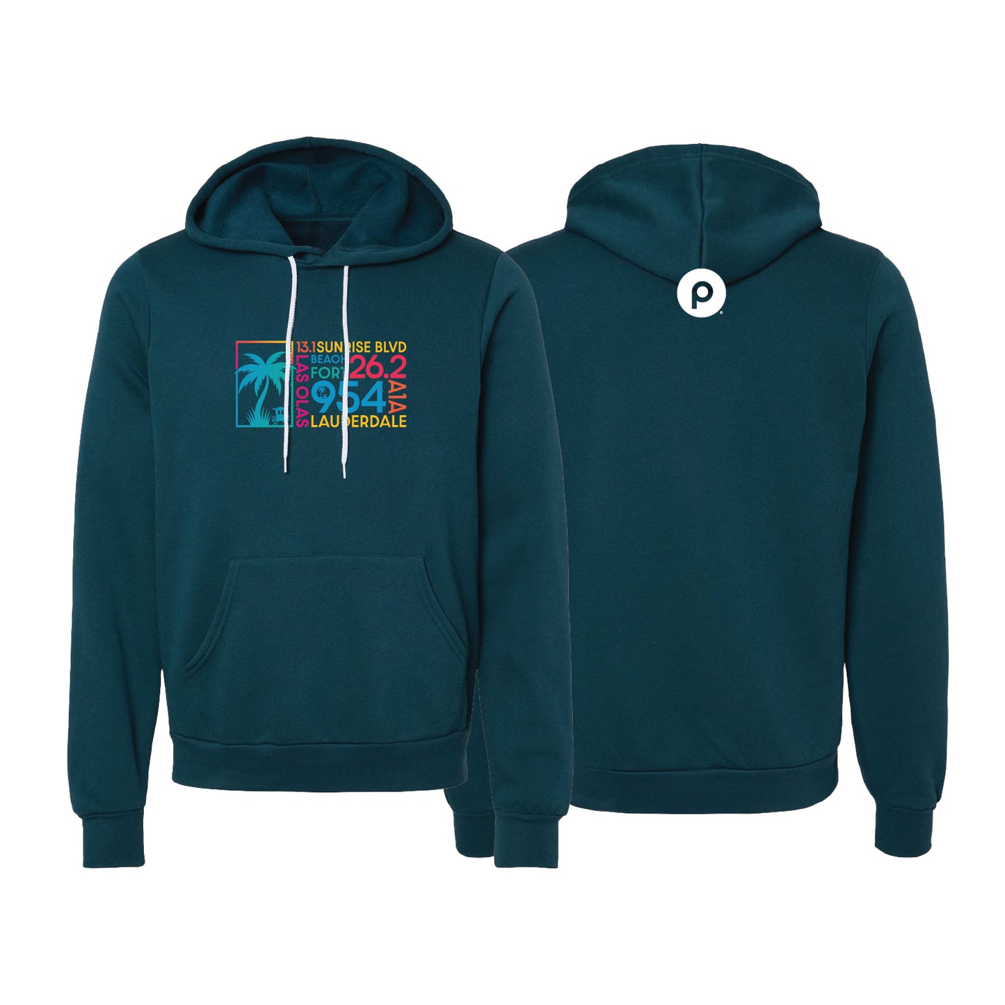 A1A Tri-Blend Pullover Fleece Hoodie - Unisex - Atlantic